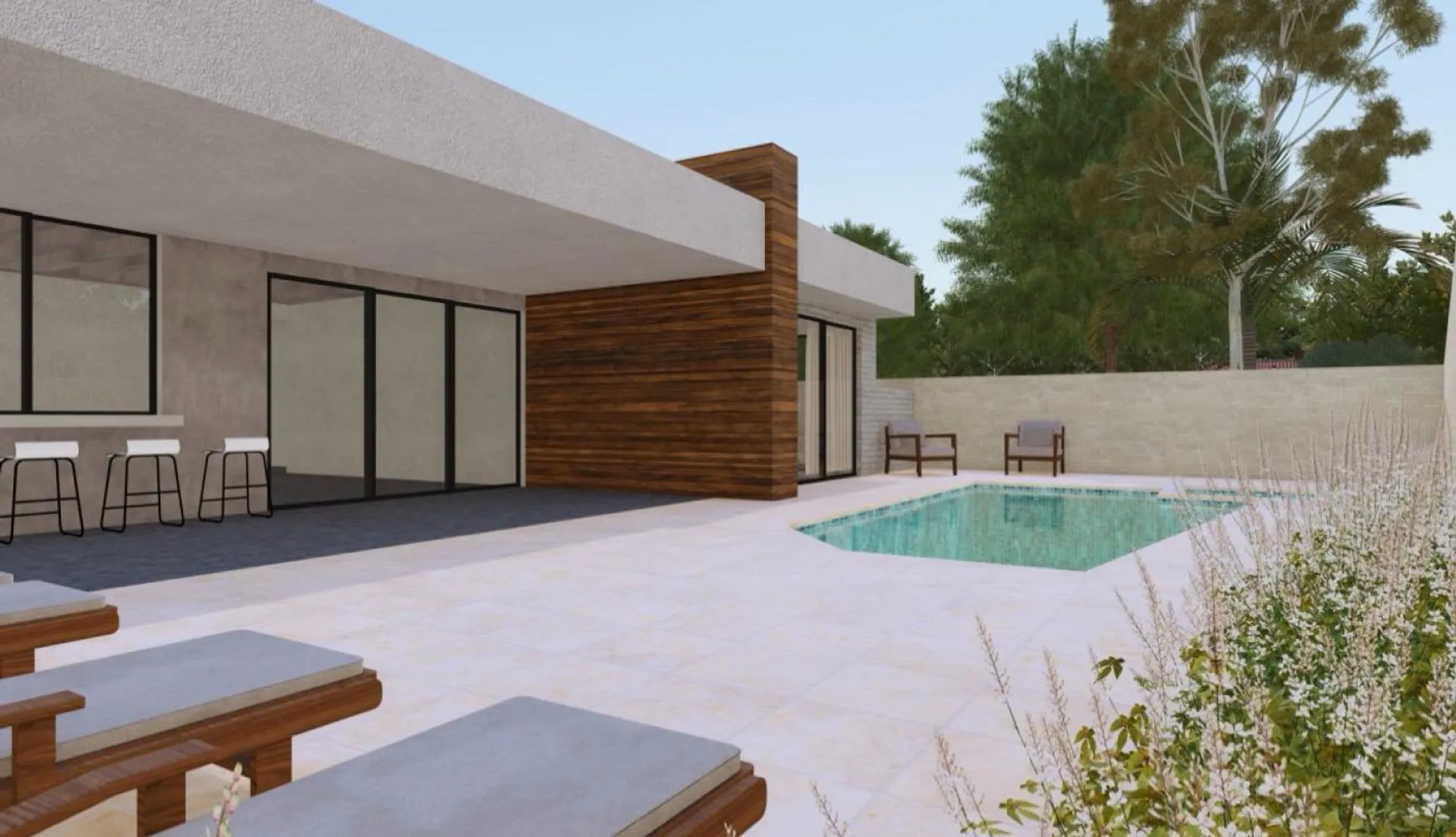 Architectural terrace preview of Villa Lenamaro